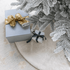 King of Christmas 60" King Snow Faux Fur Tree Skirt