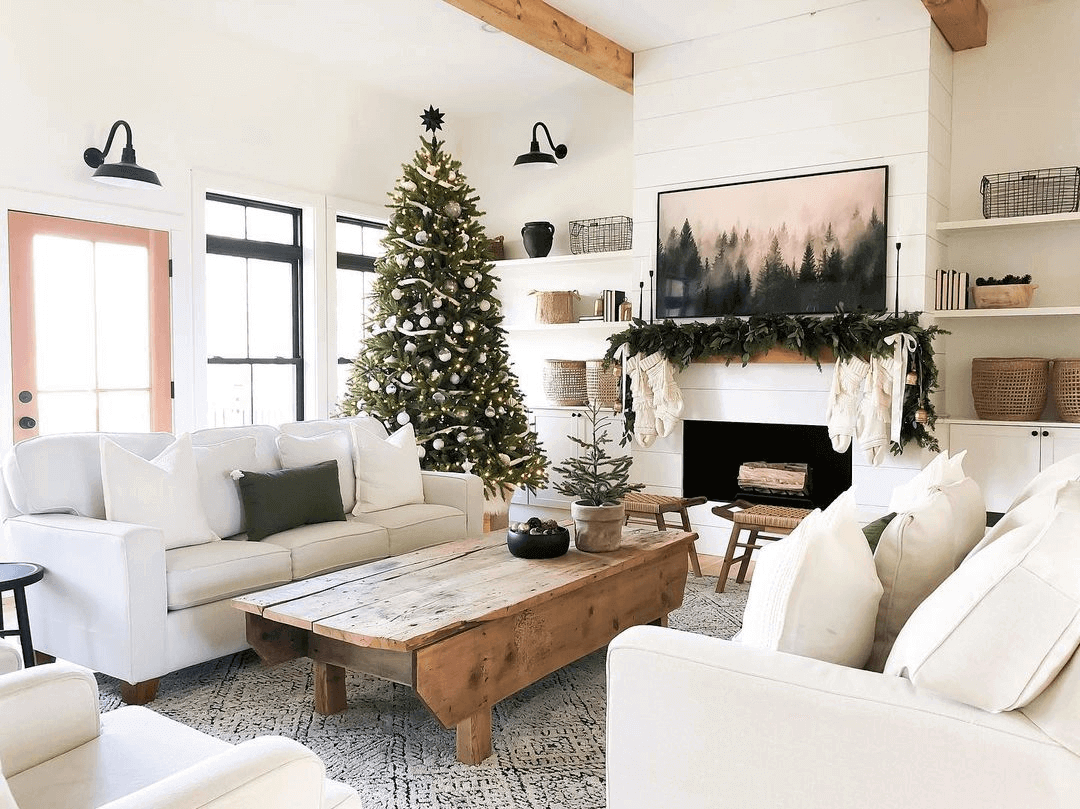 King of Christmas 7.5' King Fraser Fir Quick-Shape Artificial Christmas Tree with 1000 Warm White & Multi-Color LED Lights
