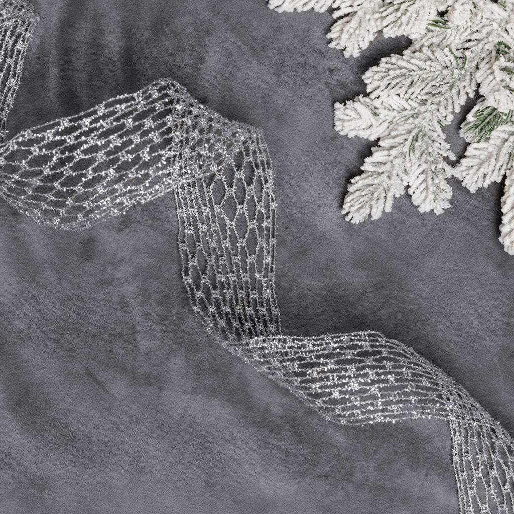 King of Christmas Netted Stretch Ribbon (10 yards)