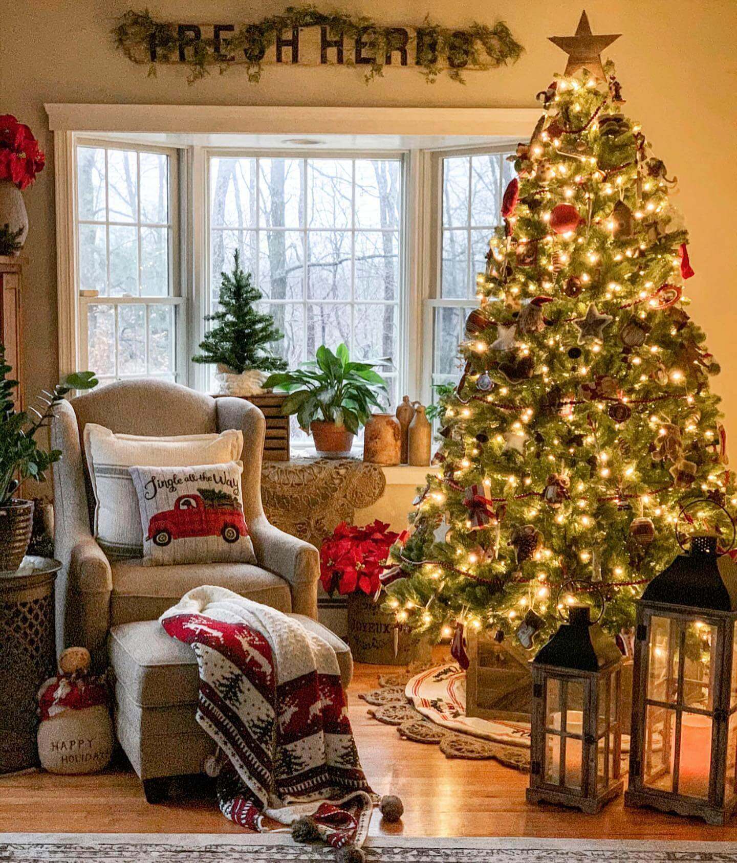 6.5ft Royal Fir Artificial Christmas Tree with 850 Warm Multi Color LED Lights