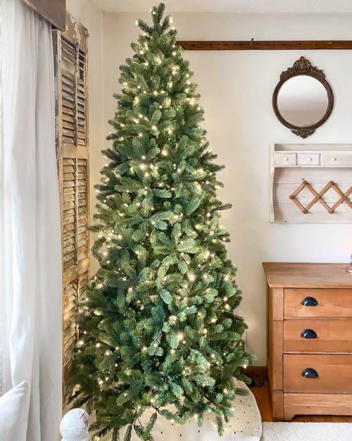 King of Christmas 6.5' Royal Fir Slim Quick-Shape Artificial Christmas Tree Unlit
