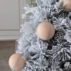 King of Christmas Rustic Stripe Glass Ornaments (4 Pack)