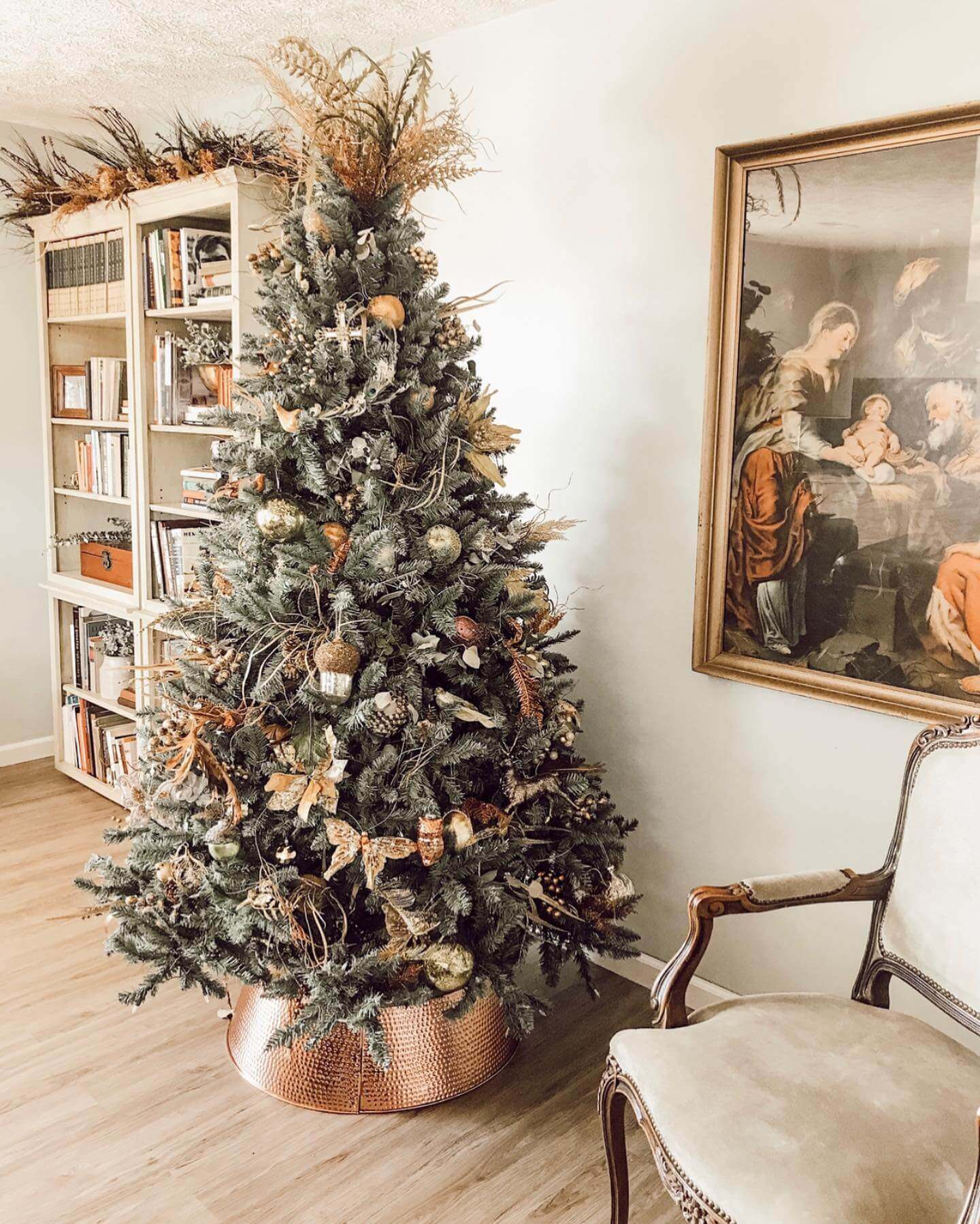 King of Christmas (OPEN BOX) 7' Tribeca Spruce Blue Artificial Christmas Tree Unlit. FINAL SALE