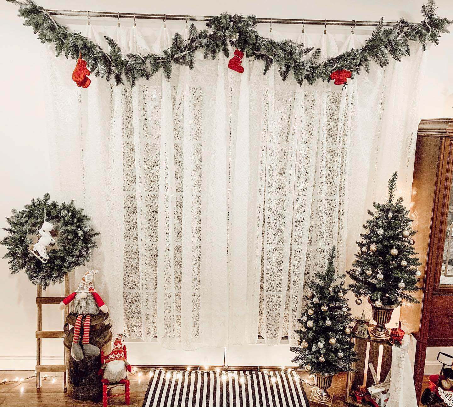 12 Pieces 79 ft Christmas Garland White Garland for Christmas Tree