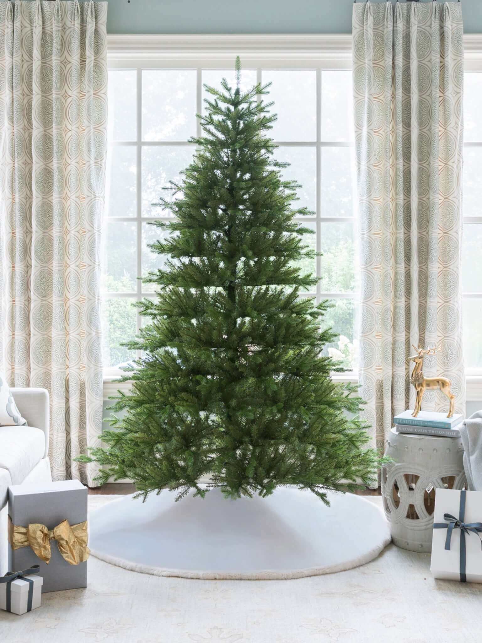 King of Christmas 9' Alpine Fir Tree 1100 Warm White Led Lights
