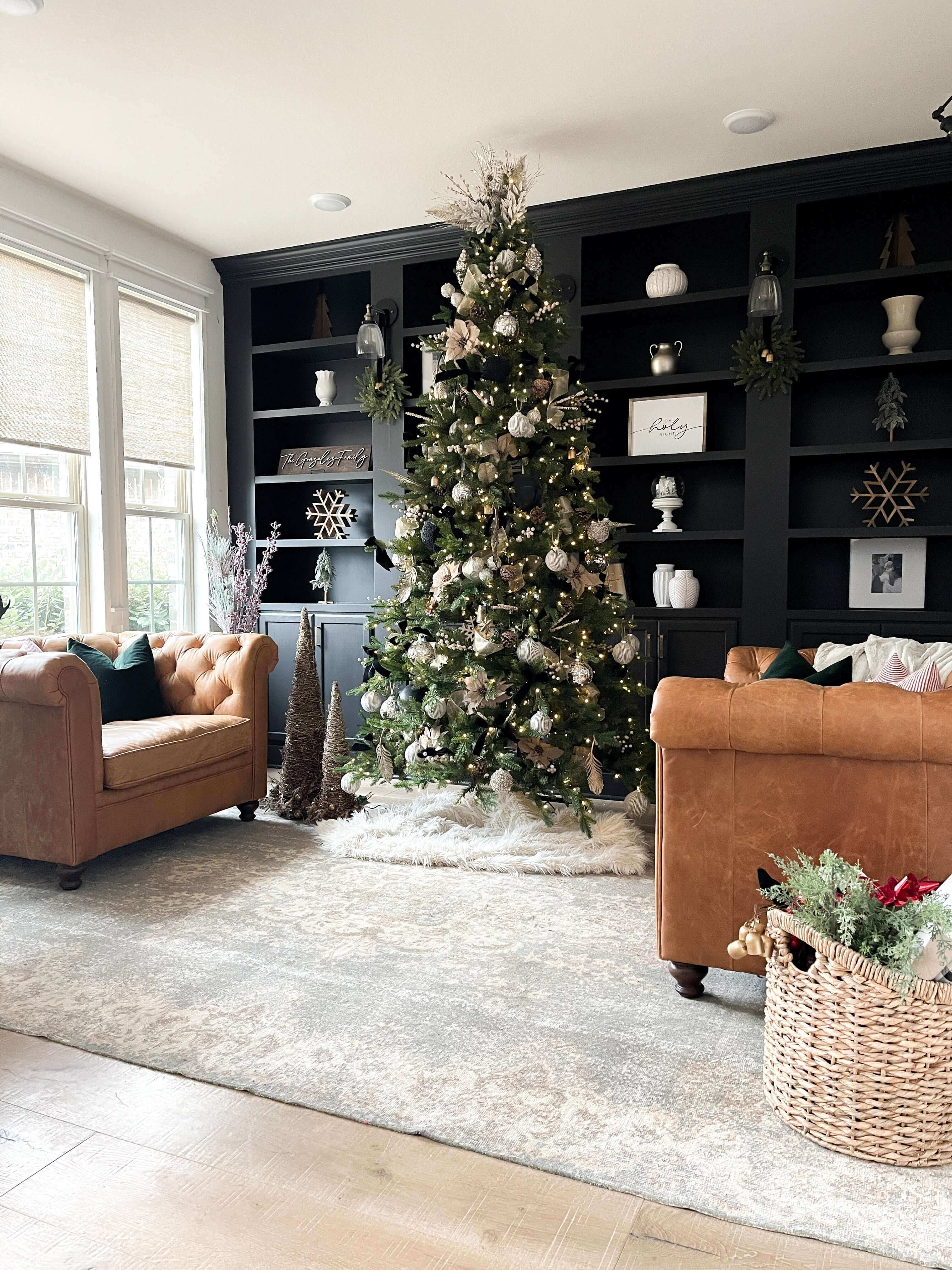 King of Christmas 7.5' Alpine Fir Slim Artificial Christmas Tree Unlit