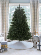 King of Christmas 9' Aspen Fir Quick-Shape Tree with 2000 Warm White & Multi-Color LED Lights