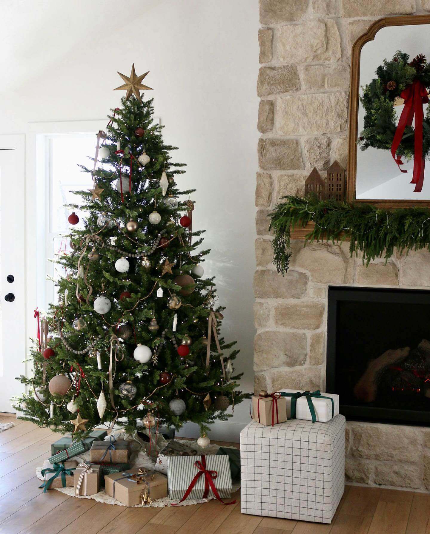 King of Christmas 8' Alpine Fir Artificial Christmas Tree Unlit