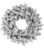 King of Christmas 24" King Flock® Wreath Unlit