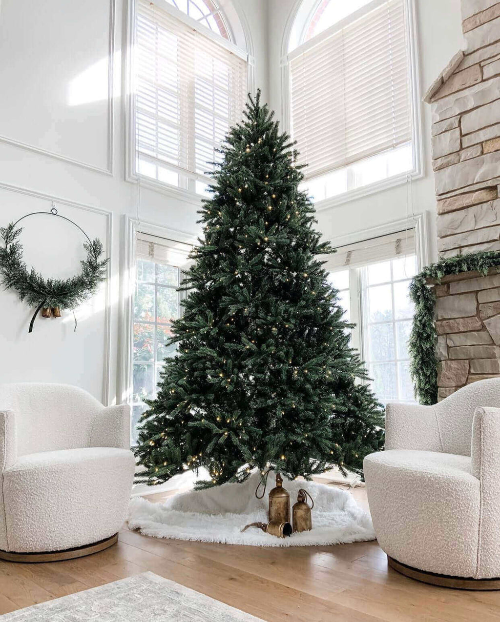 King of Christmas 7.5' King Fraser Fir Quick-Shape Artificial Christmas Tree Unlit