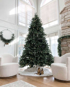 King of Christmas 7.5' King Fraser Fir Quick-Shape Artificial Christmas Tree Unlit