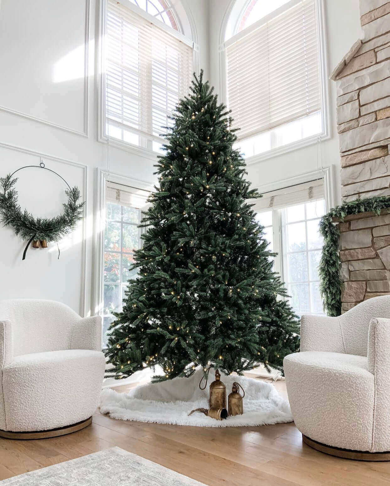 King of Christmas 7.5' King Fraser Fir Quick-Shape Artificial Christmas Tree Unlit