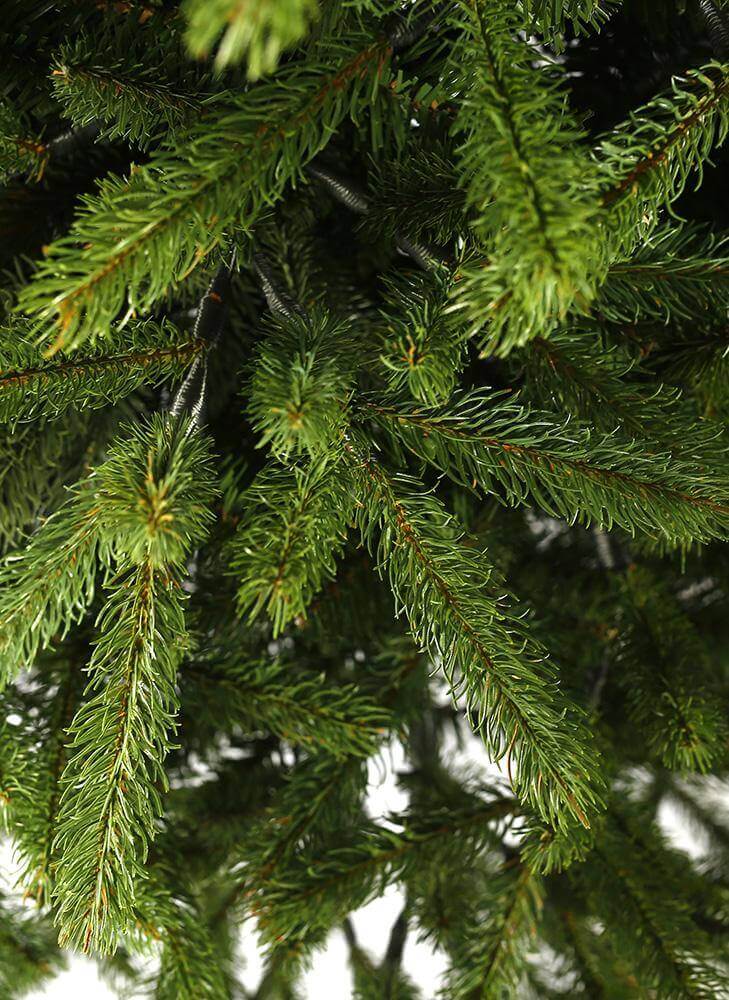 King of Christmas 12' King Fraser Fir Quick-Shape Artificial Christmas Tree with 2300 Warm White & Multi-Color LED Lights