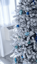 King of Christmas Snowflake 30-Piece Glass Ornament Set (Blue) Limited Edition