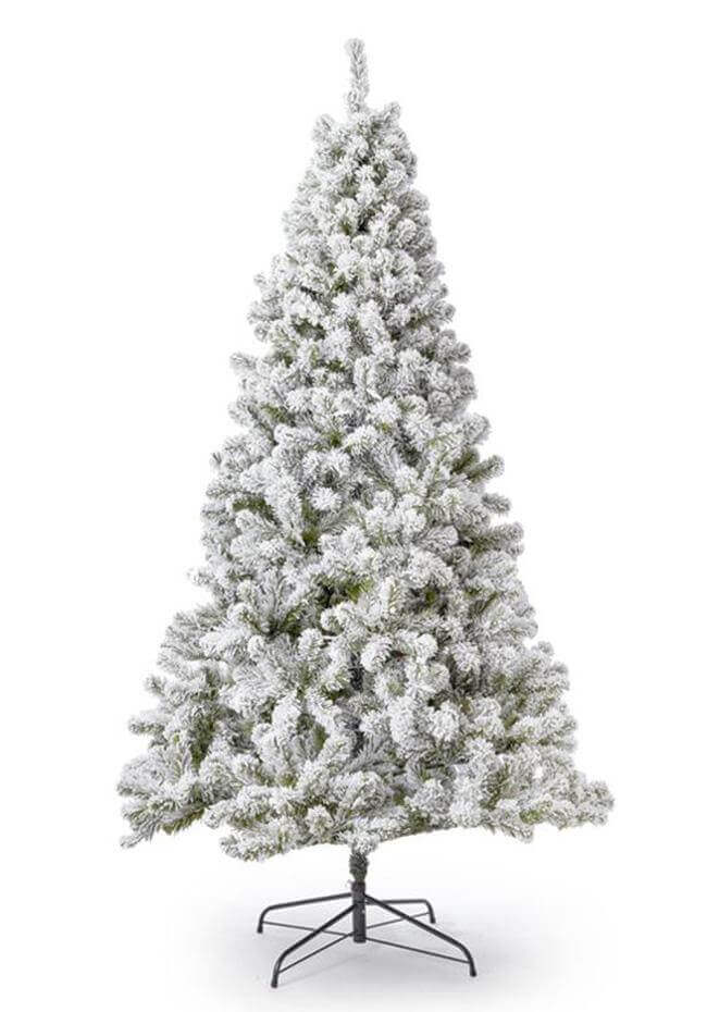King of Christmas (OPEN BOX) 7' Prince Flock® Artificial Christmas Tree Unlit, FINAL SALE