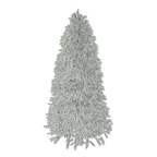 King of Christmas 9' King Flock® Artificial Christmas Tree with 1100 Warm White LED Lights