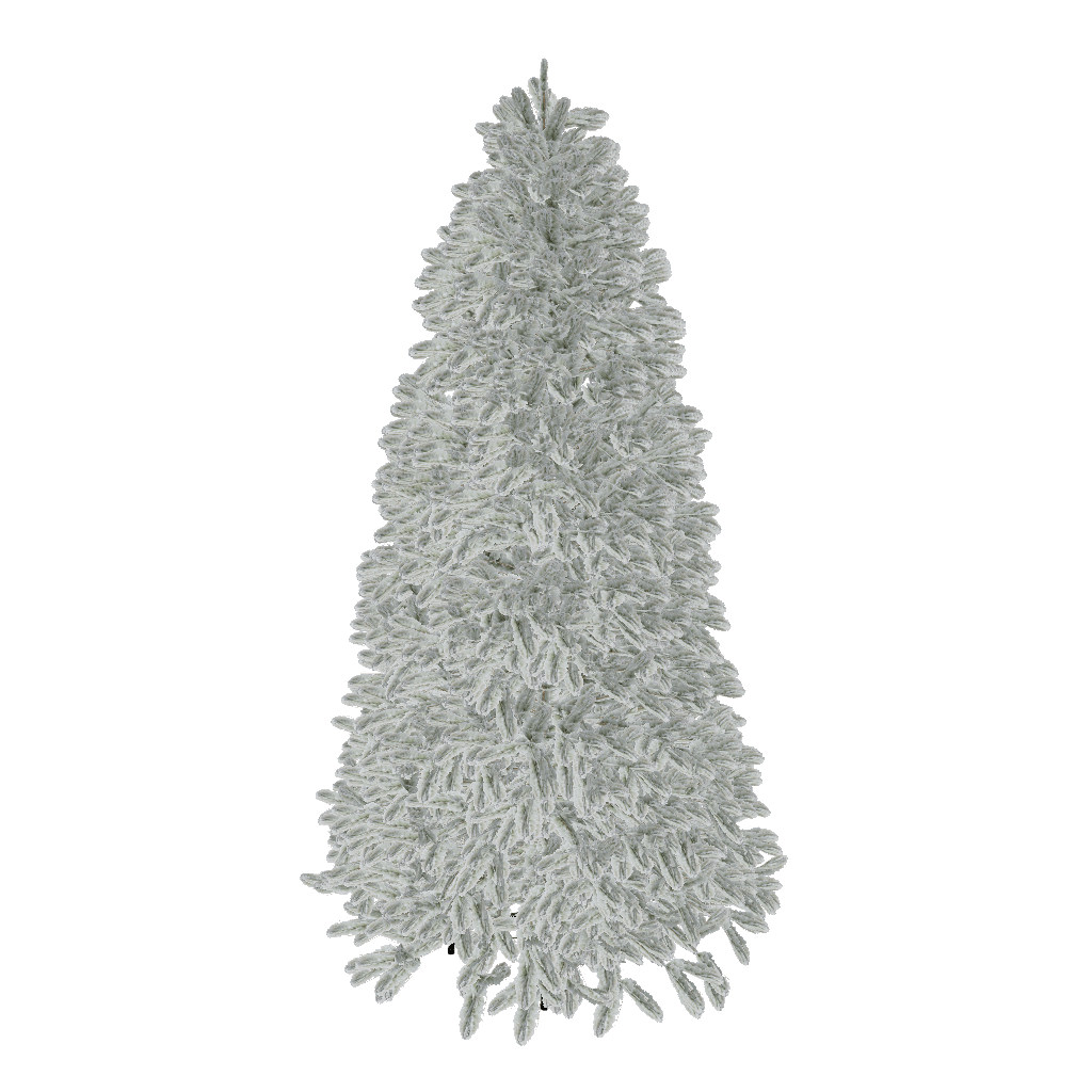 King of Christmas 9' King Flock® Artificial Christmas Tree with 1100 Warm White LED Lights