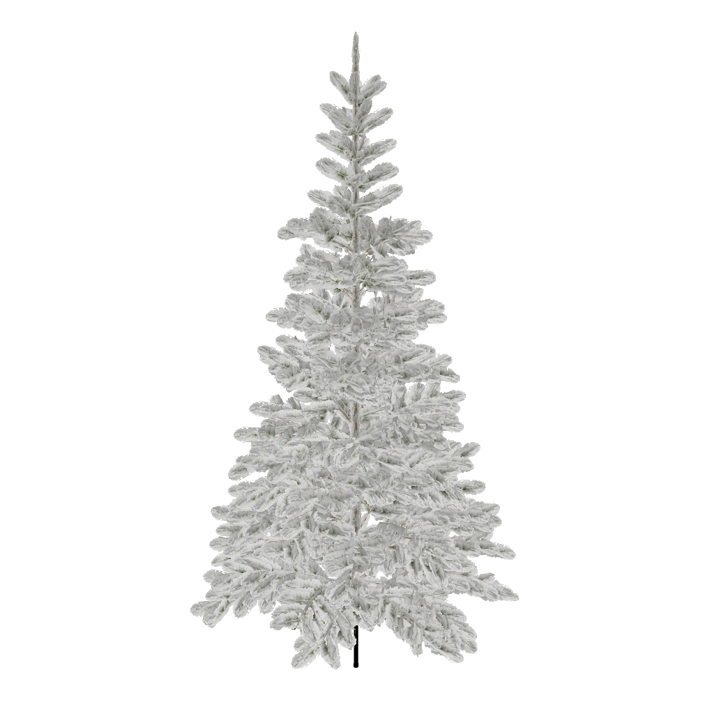 King of Christmas 8' King Noble Flock Artificial Christmas Tree Unlit