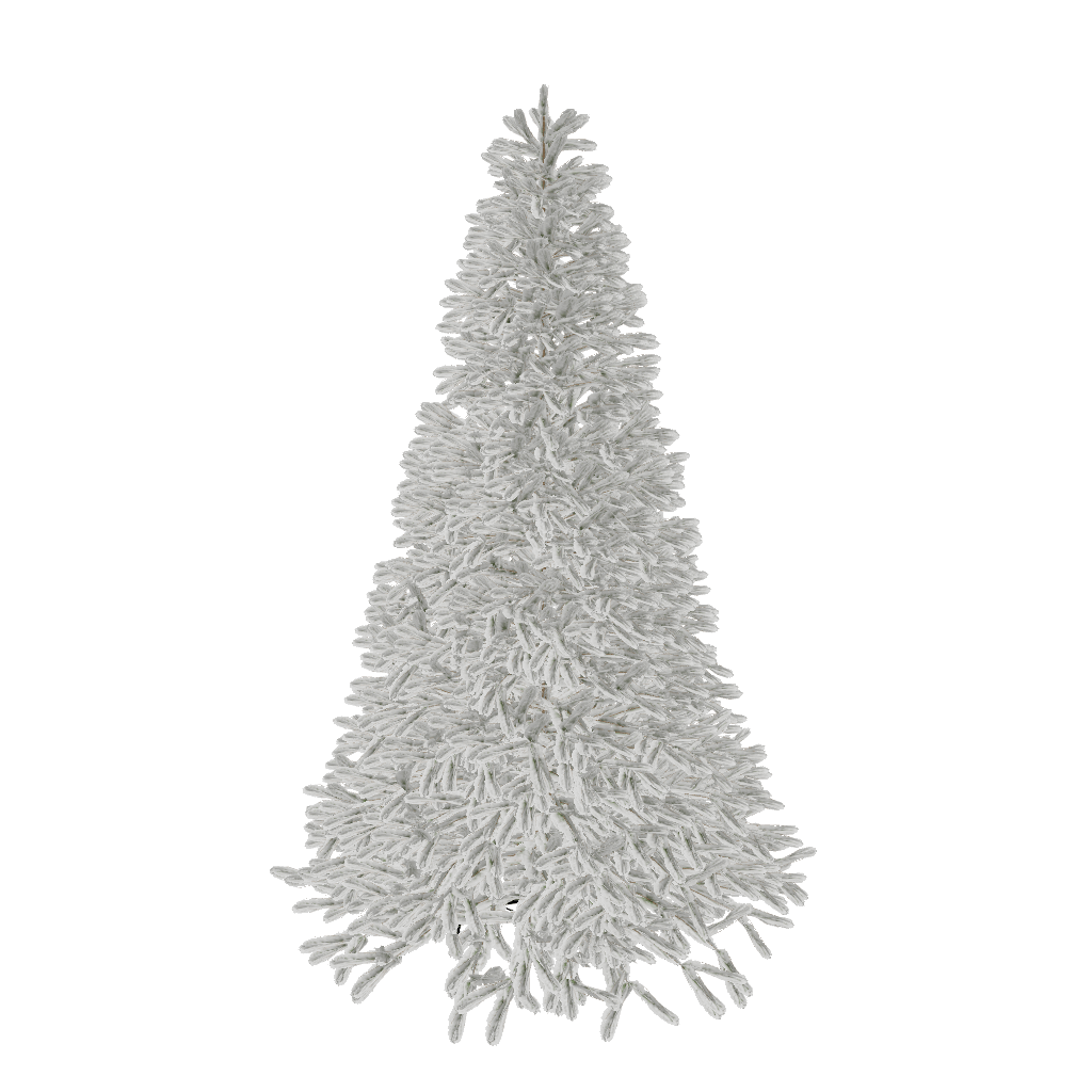 King of Christmas 6.5' Queen Flock® Artificial Christmas Tree Unlit