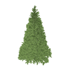 King of Christmas 6.5' Scarlet Fir Artificial Christmas Tree Unlit
