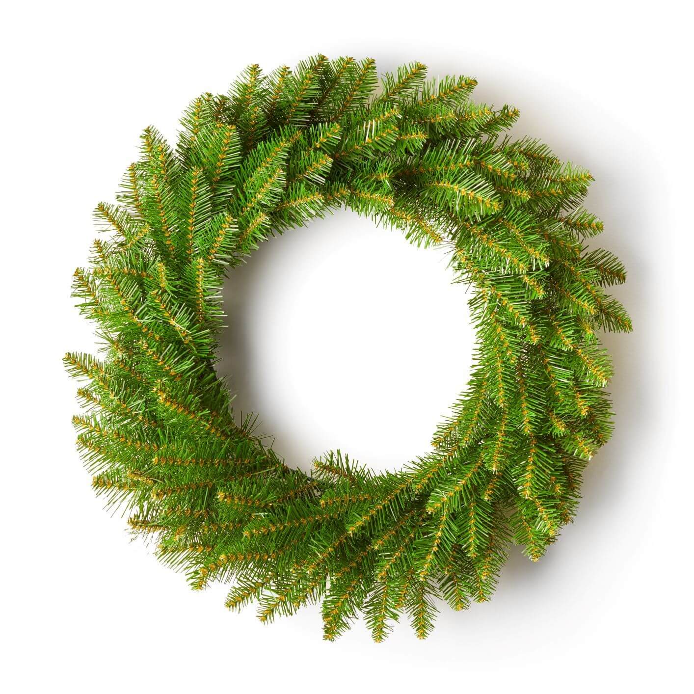 King of Christmas 24" Yorkshire Fir Wreath with Warm White LED Lights (Battery Operated)