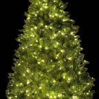 King of Christmas (OPEN BOX) 7.5' Yorkshire Fir Tree with 600 Warm White LED Lights, FINAL SALE
