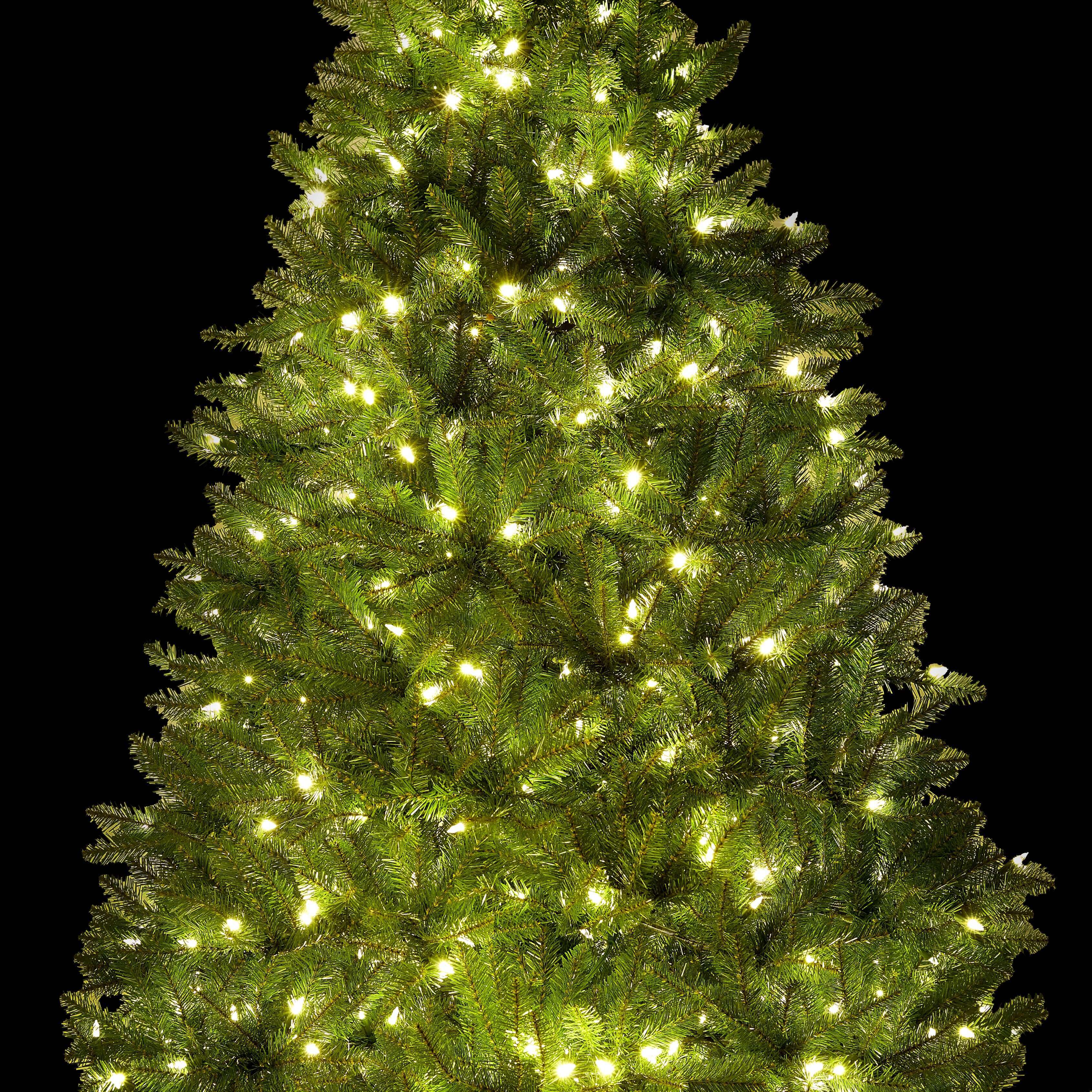 King of Christmas (OPEN BOX) 7.5' Yorkshire Fir Tree with 600 Warm White LED Lights, FINAL SALE