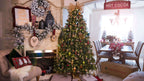 King of Christmas (OPEN BOX) 7.5' Yorkshire Fir Tree with 600 Warm White LED Lights, FINAL SALE