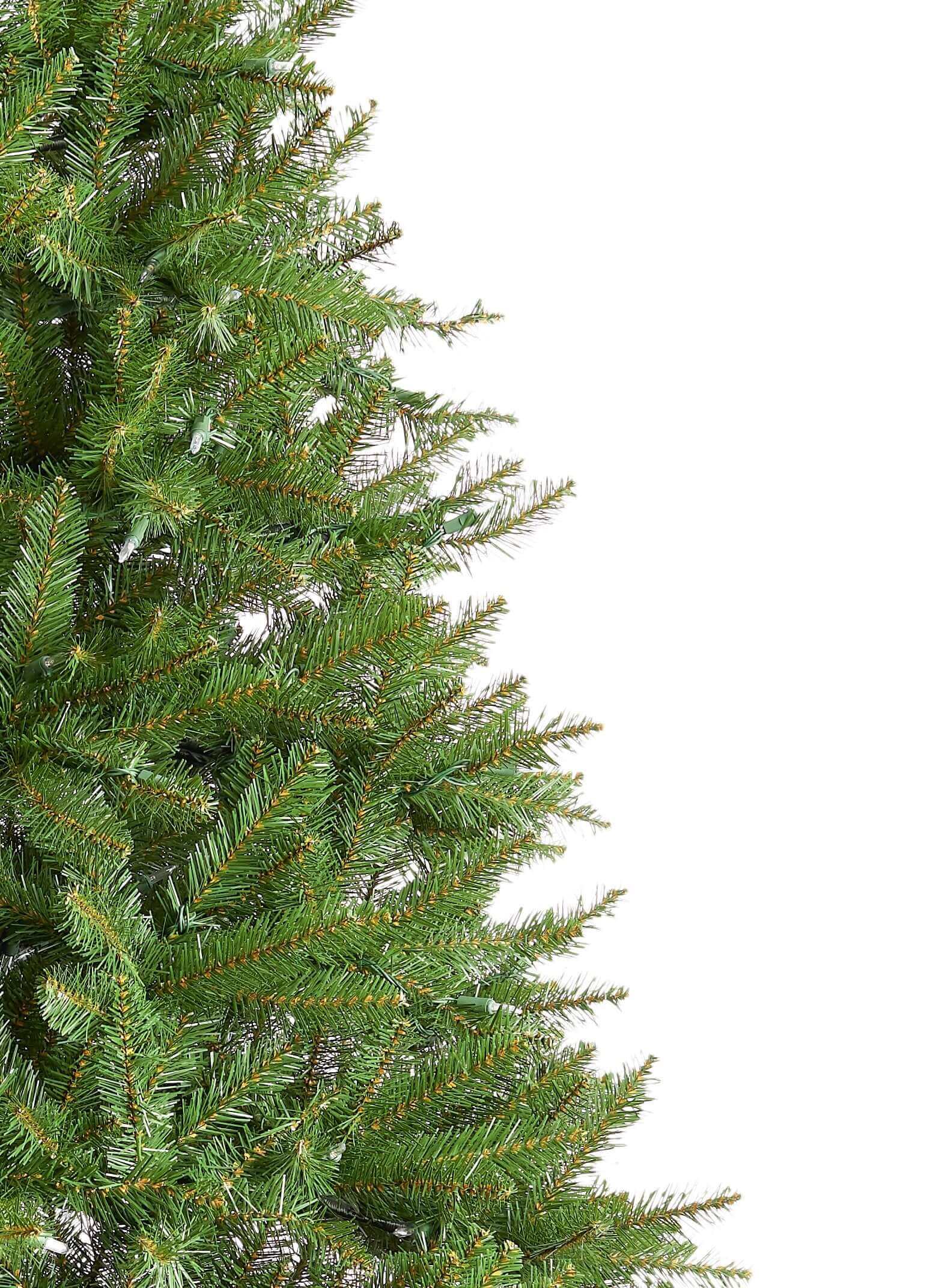 King of Christmas (OPEN BOX) 7.5' Yorkshire Fir Tree with 600 Warm White LED Lights, FINAL SALE